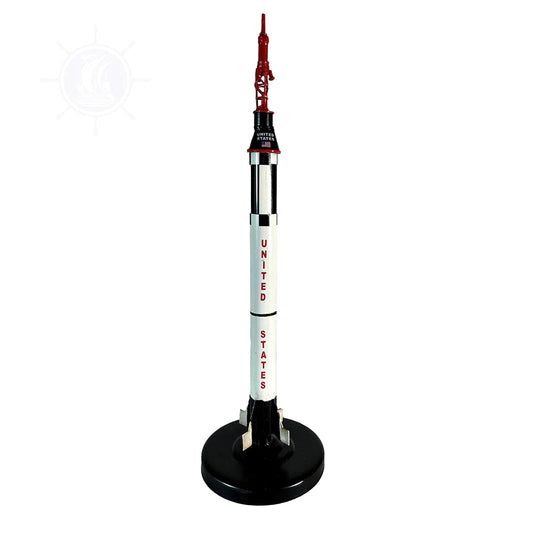 ALDO Creative Arts Collectibles Scale Model NASA Mercury Redstone Launch Rocket for Manned Spacecraft Model