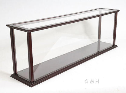 ALDO Creative Arts Collectibles Scale Model Outside : L: 44.75 W: 9.25 H: 15 Inches / Inside : 43 x 7.5 x 13.7 inches. Display Case Large Wood with Plexiglass Panels Table Top Cabinet for Ocean Liner, Cruise Ship Models