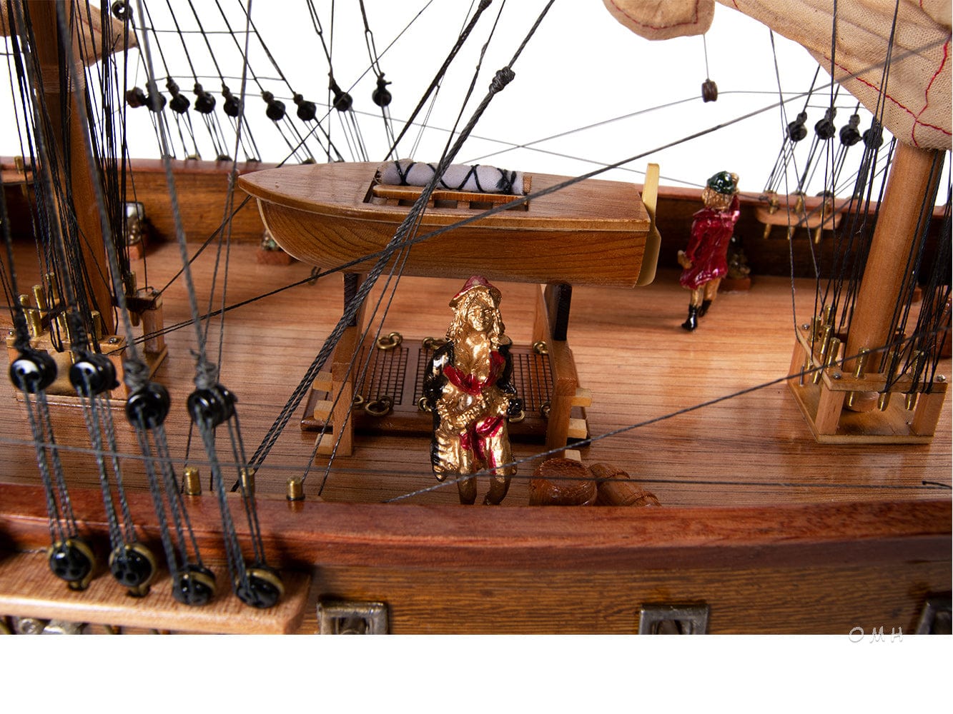 ALDO Creative Arts Collectibles Scale Model Pirate Ship Exclusive Edition Sailboat Wood Model Assembled