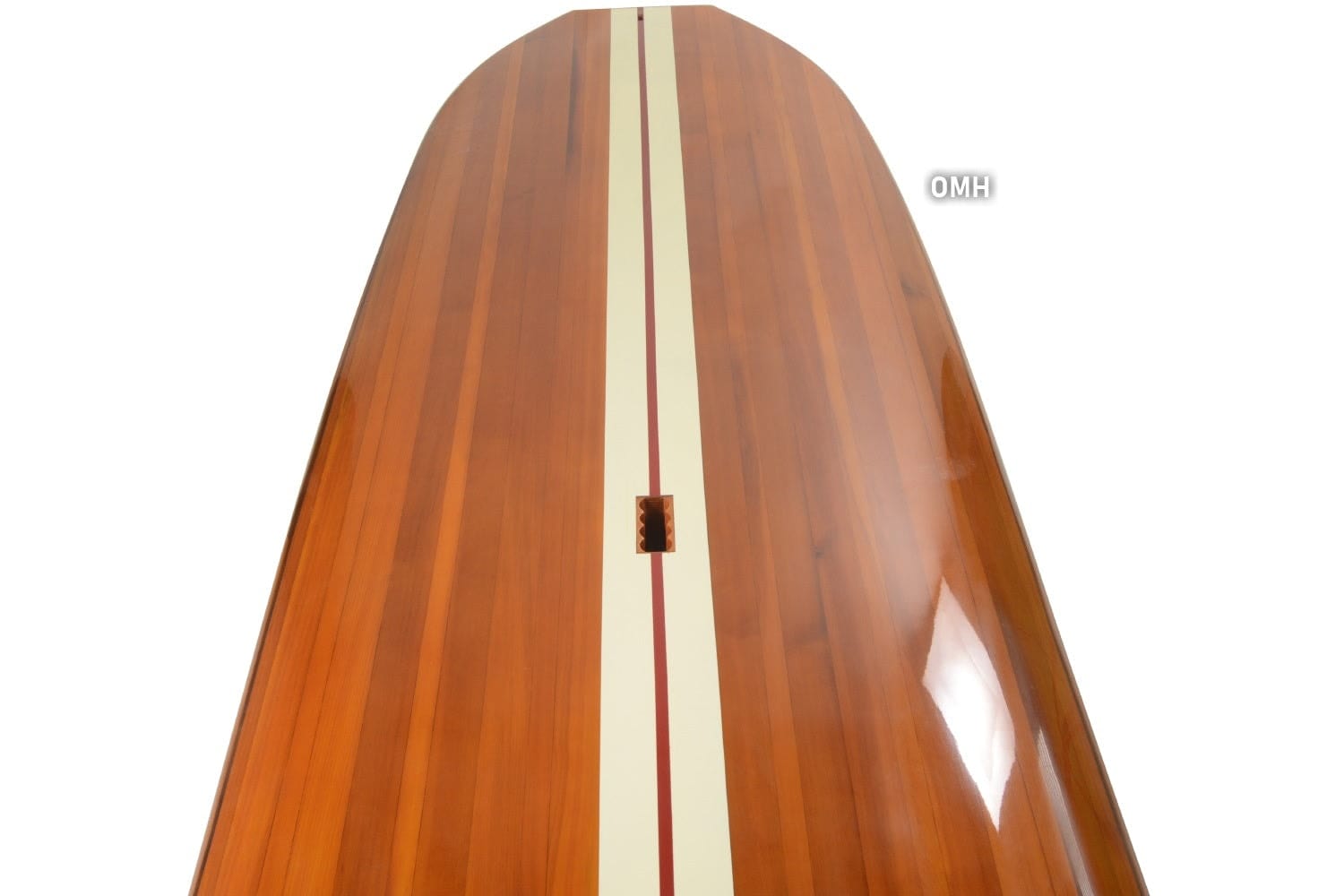 ALDO Creative Arts Collectibles Scale Model Real Fully Functional Paddle Board in Classic Red Cedarwood 11ft with 1 fin