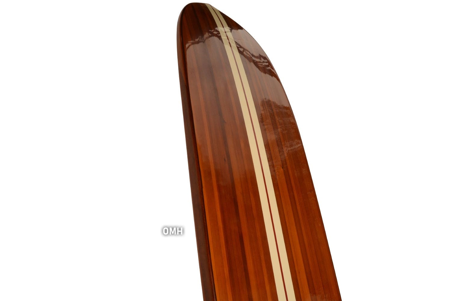 ALDO Creative Arts Collectibles Scale Model Real Fully Functional Paddle Board in Classic Red Cedarwood 11ft with 1 fin