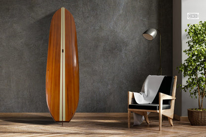 ALDO Creative Arts Collectibles Scale Model Real Fully Functional Paddle Board in Classic Red Cedarwood 11ft with 1 fin