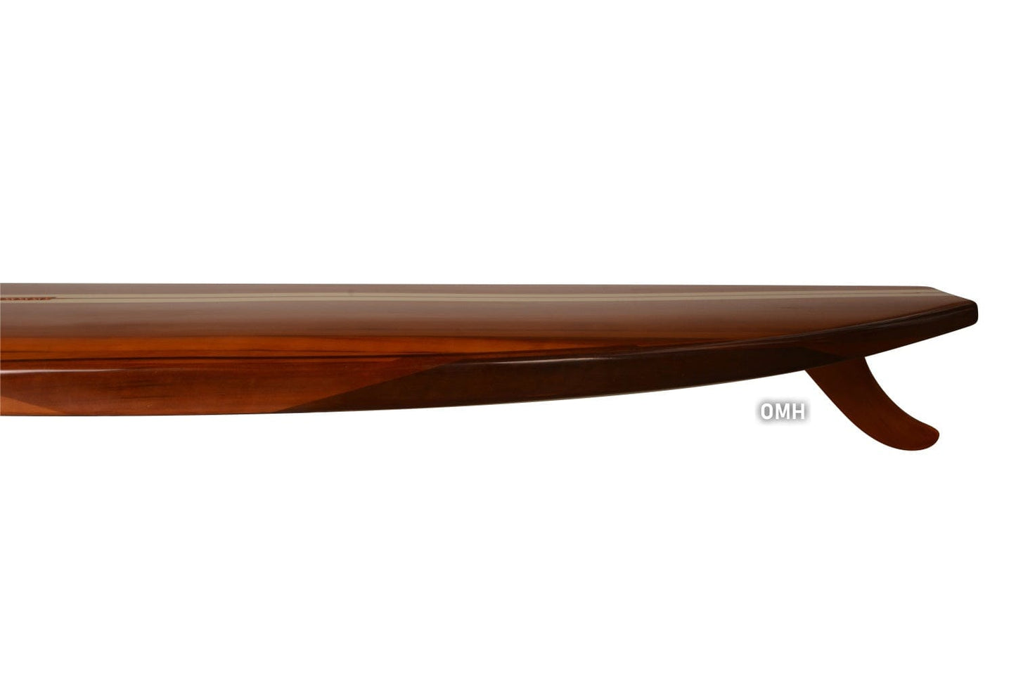 ALDO Creative Arts Collectibles Scale Model Real Fully Functional Paddle Board in Classic Red Cedarwood 11ft with 1 fin
