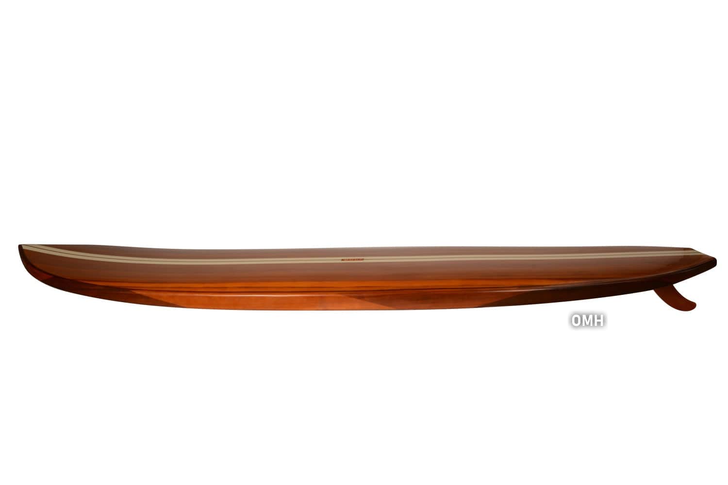 ALDO Creative Arts Collectibles Scale Model Real Fully Functional Paddle Board in Classic Red Cedarwood 11ft with 1 fin