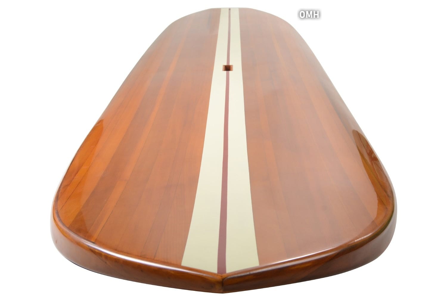 ALDO Creative Arts Collectibles Scale Model Real Fully Functional Paddle Board in Classic Red Cedarwood 11ft with 1 fin