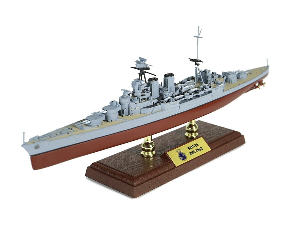 ALDO Creative Arts Collectibles Scale Model Royal Navy  Battleship Hood Desk Display WWII Ship Diecast Model