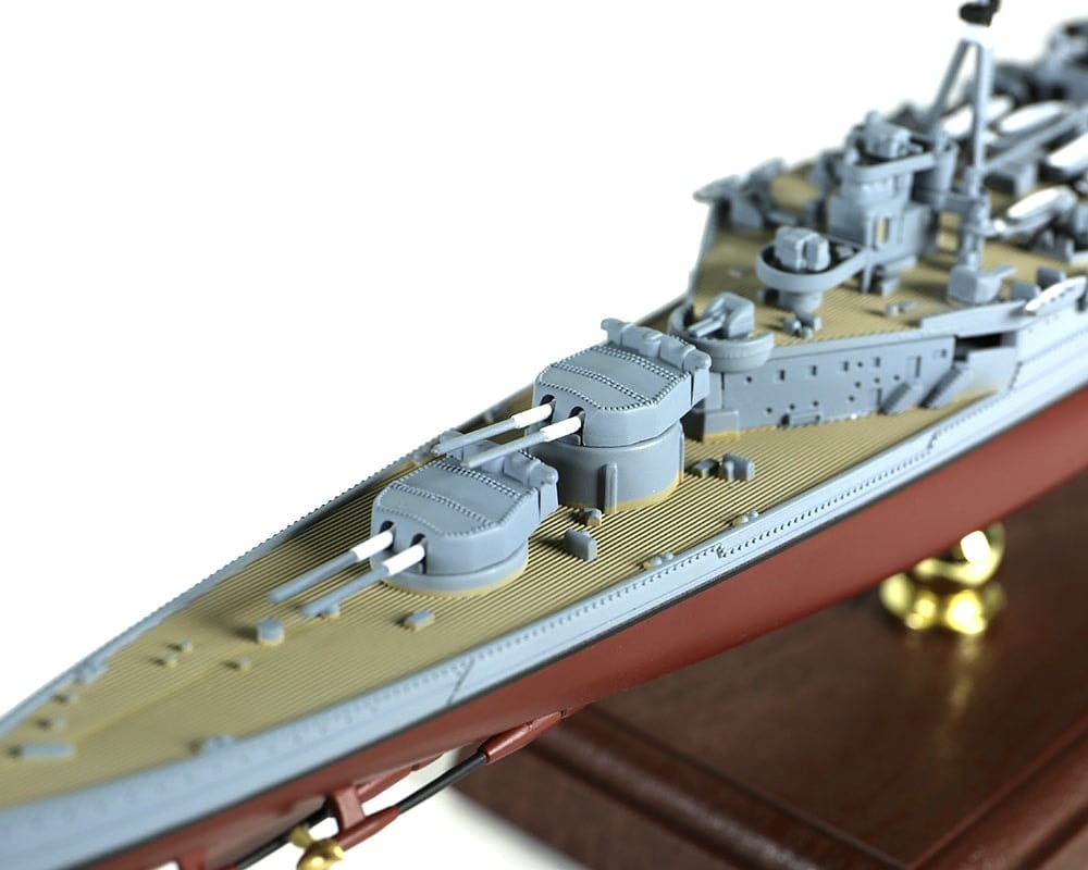 ALDO Creative Arts Collectibles Scale Model Royal Navy  Battleship Hood Desk Display WWII Ship Diecast Model