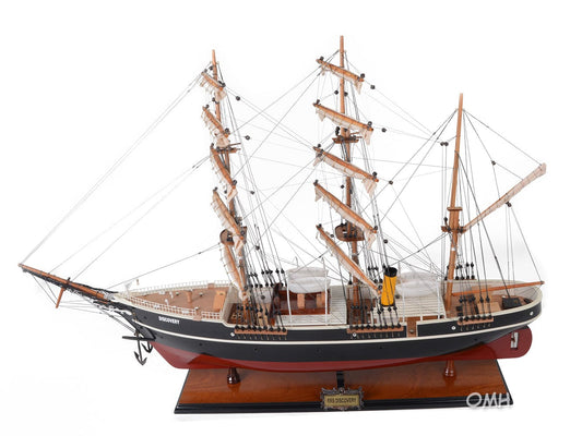 ALDO Creative Arts Collectibles Scale Model RRS Discovery British National Antarctic Expedition Barque-Rigged Auxiliary Steamship  Exclusive Edition Sailboat Wood Model Assembled
