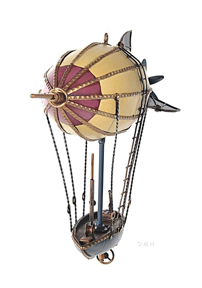 ALDO Creative Arts Collectibles Scale Model Steampunk Airship Blimp Hot Air Balloon Metal Model