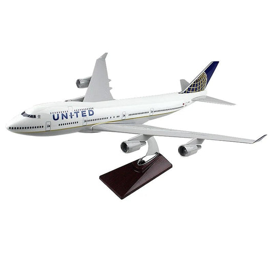 ALDO Creative Arts Collectibles Scale Model United  and Continental Airlines Boeing 747 B747 Model Aircraft