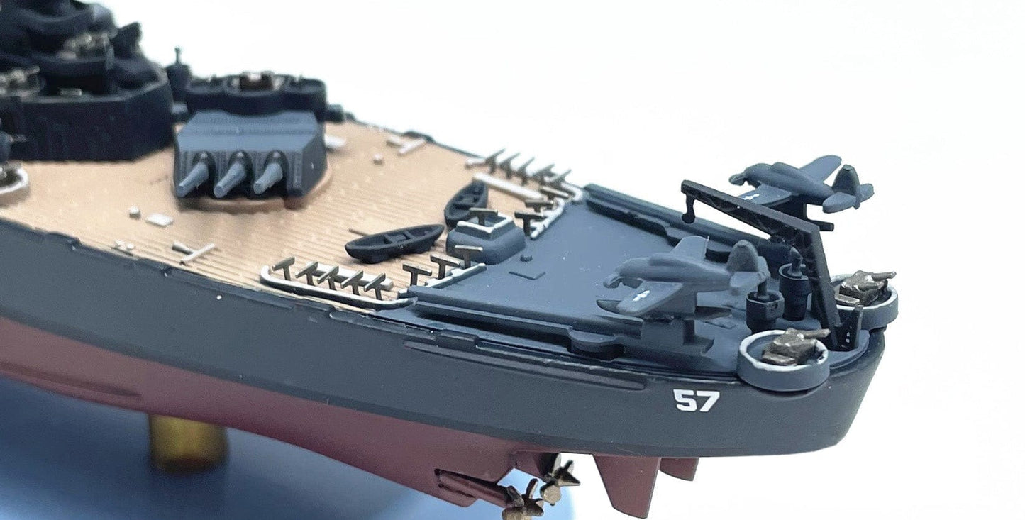 ALDO Creative Arts Collectibles Scale Model US Navy Battleship South Dakota Desk Display WWII Ship Diecast Model
