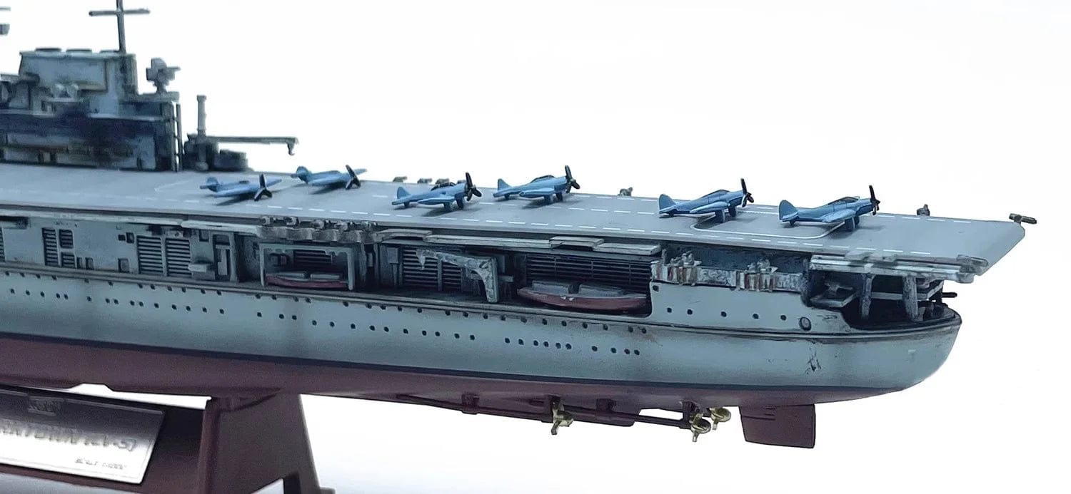 ALDO Creative Arts >Collectibles> Scale Model US Navy CV-5 Yorktown Military Aircraft Carrier Alloy  Model Assembled