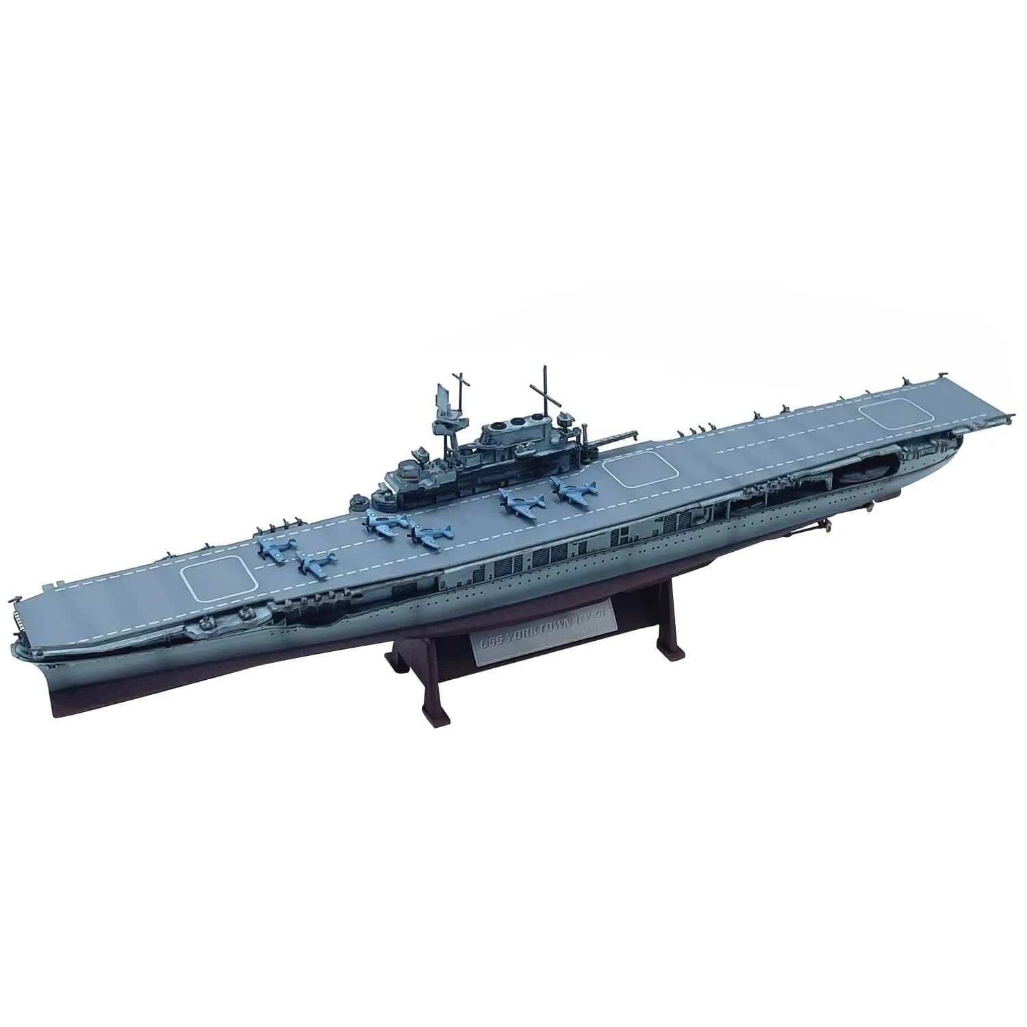 ALDO Creative Arts >Collectibles> Scale Model US Navy CV-5 Yorktown Military Aircraft Carrier Alloy  Model Assembled
