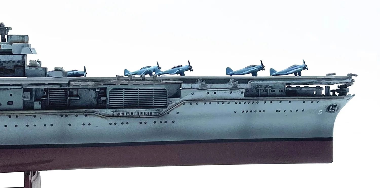 ALDO Creative Arts >Collectibles> Scale Model US Navy CV-5 Yorktown Military Aircraft Carrier Alloy  Model Assembled