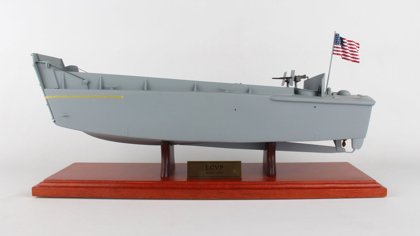 ALDO Creative Arts Collectibles Scale Model US Navy LCVP - LANDING CRAFT VEHICLE PERSONNEL Desk Top Display WWII Ship Model Assembled