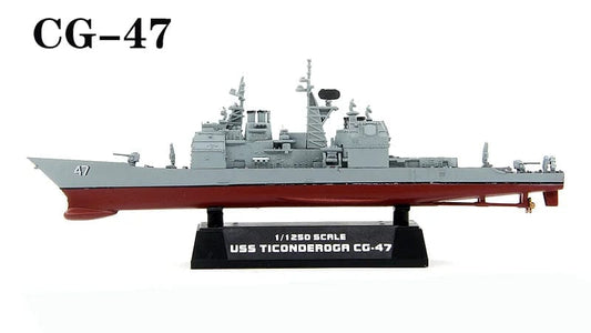 ALDO Creative Arts Collectibles Scale Model US Navy USS Ticonderoga CG-47 Cruiser Desk Display Ship Model