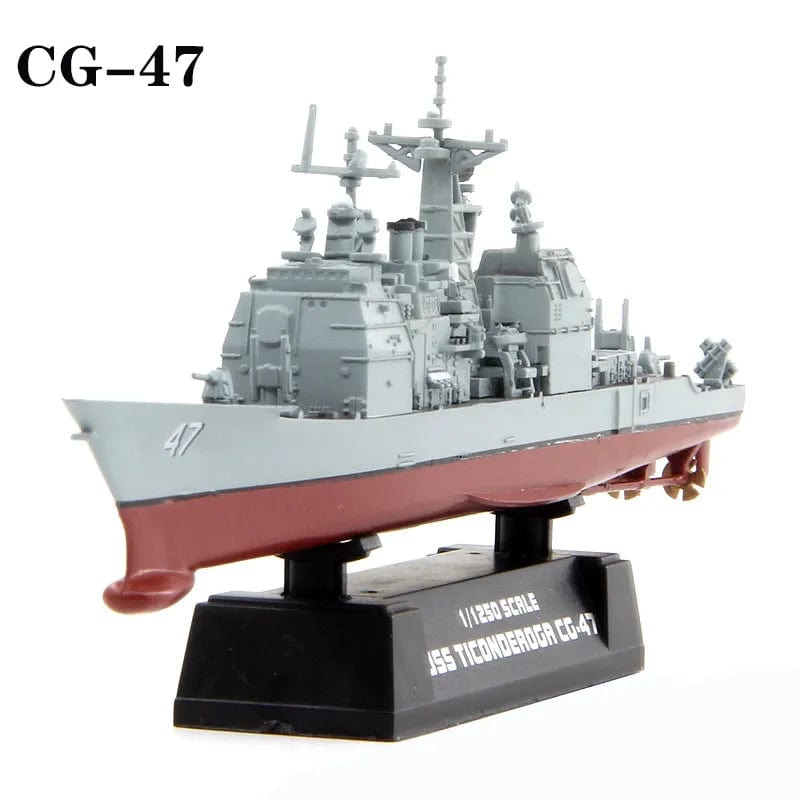ALDO Creative Arts Collectibles Scale Model US Navy USS Ticonderoga CG-47 Cruiser Desk Display Ship Model