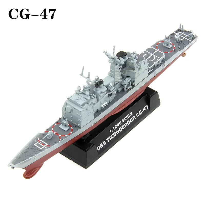 ALDO Creative Arts Collectibles Scale Model US Navy USS Ticonderoga CG-47 Cruiser Desk Display Ship Model
