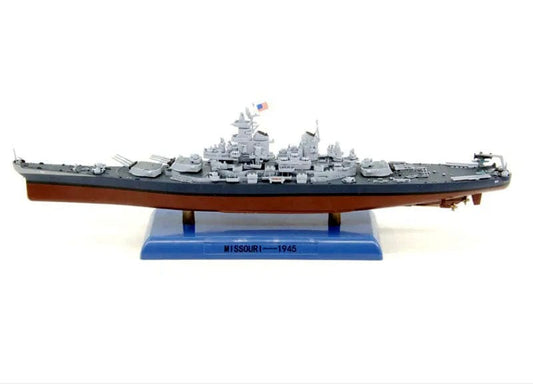 ALDO Creative Arts Collectibles Scale Model USN Battleship Missouri BB-63 Desk Display WWII Ship Diecast Model with Display Assymbly