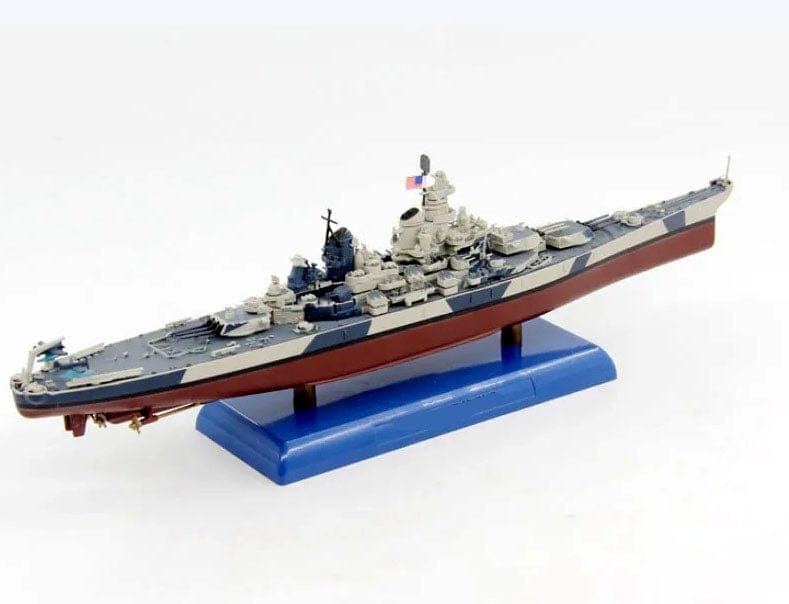 ALDO Creative Arts Collectibles Scale Model USN Battleship USS USS Iowa BB-61  Desk Display WWII Large Military  Alloy  Model Ship With Display Assembly