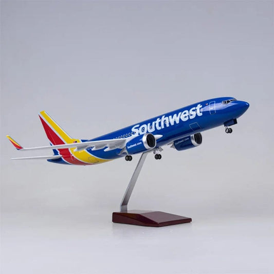 ALDO Creative Arts Collectibles Scale Model Without Lights Southwest Airlines Boeing 737-700 B737-700  Model Aircraft With Landing Gears and LED Lights