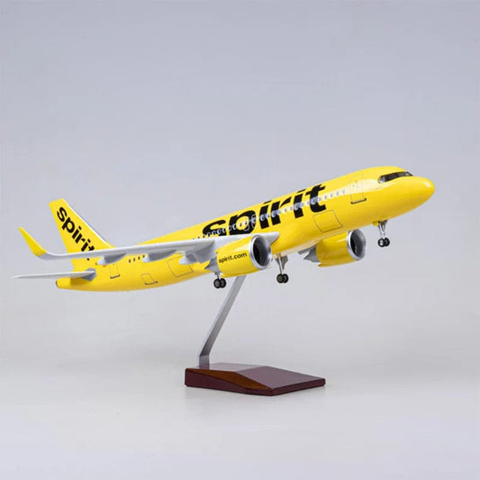 ALDO Creative Arts Collectibles Scale Model Without Lights Spirit Airplane  Airbus  A320NEO A320 NEO  Model Aircraft With Landing Gears and LED Lights