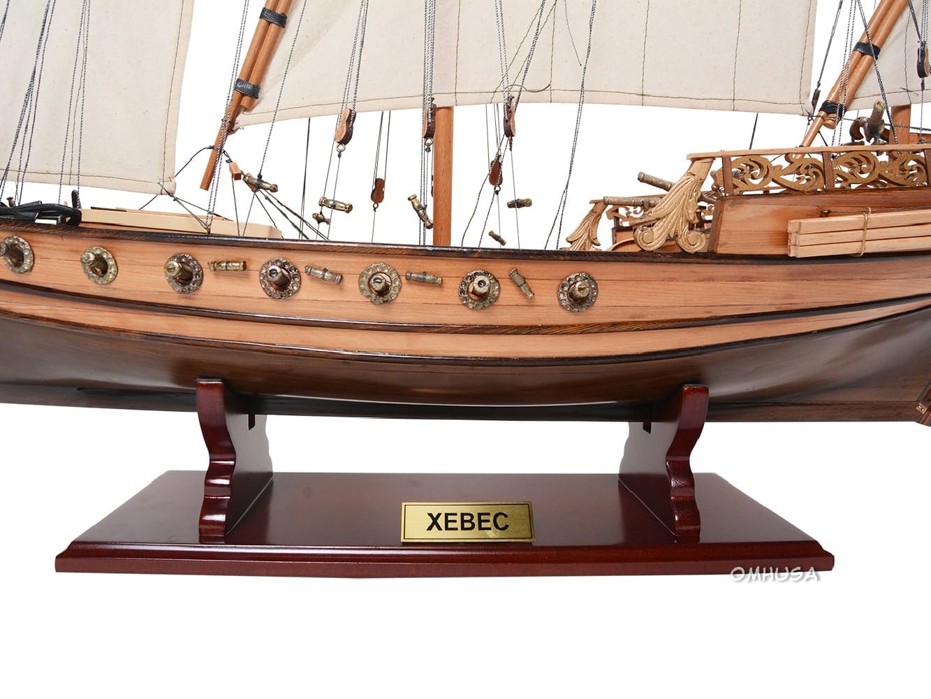 ALDO Creative Arts Collectibles Scale Model Xebec Corsair Pirates Galley Sailboat Wood Model Ship Assembled