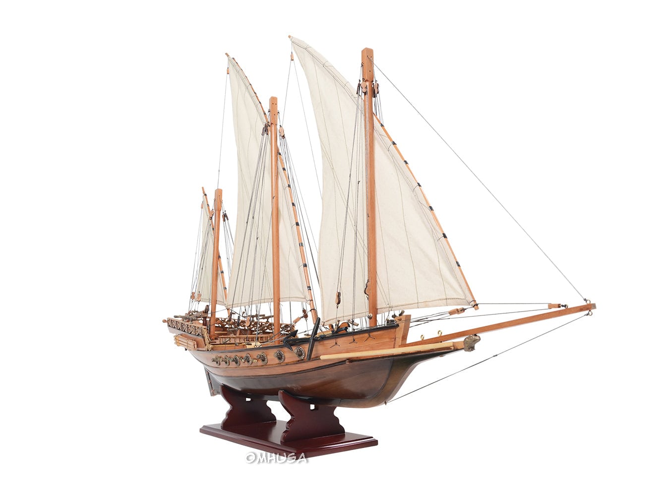 ALDO Creative Arts Collectibles Scale Model Xebec Corsair Pirates Galley Sailboat Wood Model Ship Assembled