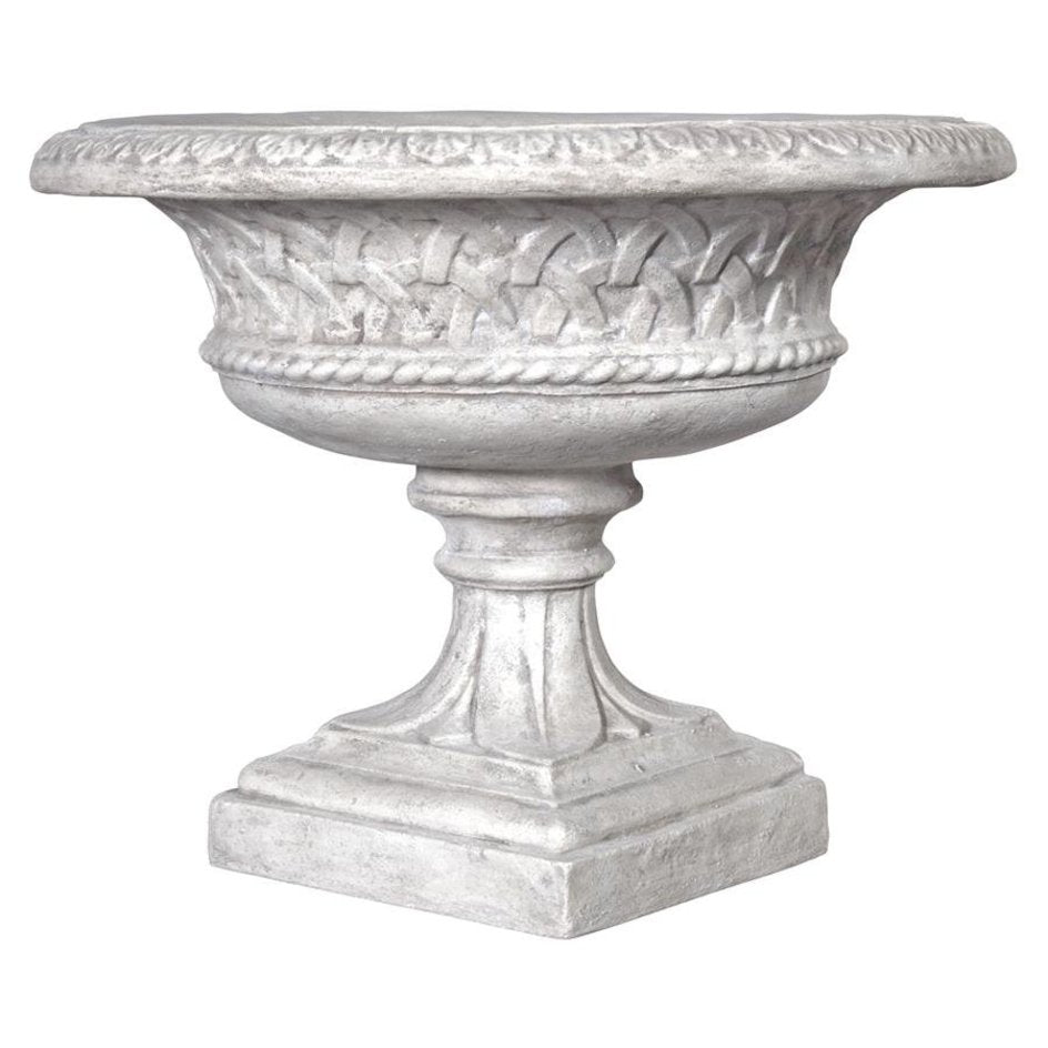 ALDO Creative Arts >Pottery 30"Wx30"Dx23.5"H. / new / resin Italian Style Architectural Garden Urn Planters