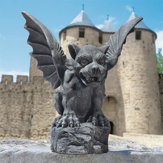 ALDO Decor > Artwork > Sculptures & Statues 11"Wx9"Dx12"H. / NEW / resin Florentine Gargoyle Garden Large Sculpture