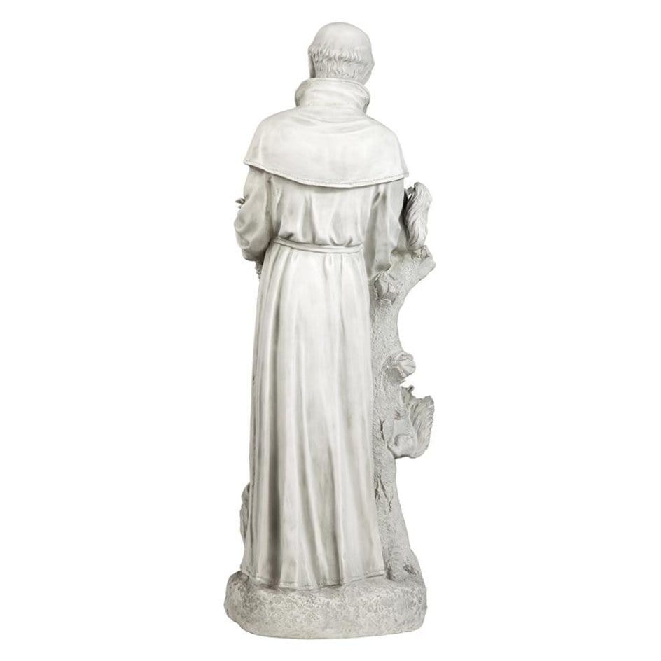 ALDO Décor>Artwork>Sculptures & Statues 14.5"Wx11"Dx37"H. 28 lbs. / NEW / Resin St. Francis Sculpture Peaceful Serenity Large Garden Statue