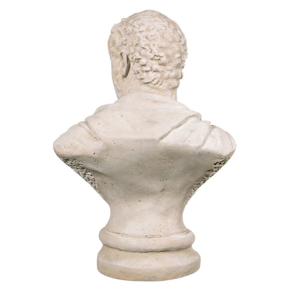 ALDO Décor>Artwork>Sculptures & Statues 19"Wx12"Dx27.5"H / NEW / resin Roman Emperor Marcus Aurelius  Caracalla Sculptural Bust