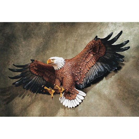 ALDO Décor>Artwork>Sculptures & Statues 31"Wx8.5"Dx12"H / NEW / Resin Freedom's Pride American Eagle 4 of July Patriotic Medium Wall Sculpture