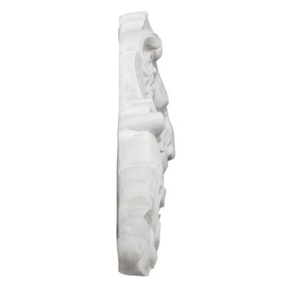 ALDO Décor>Artwork>Sculptures & Statues 38"Wx2.5"Dx9.5"H / NEW / Resin European Architectural Style Lion Sculptural Wall Pediment
