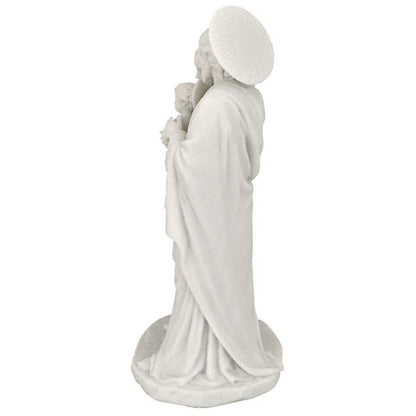 ALDO Décor>Artwork>Sculptures & Statues 4.5"Wx3.5"Dx8"H / NEW / Resin Holy Family Saints Mary Jesus and Joseph Desktop Statue By artist Carlo Bronti