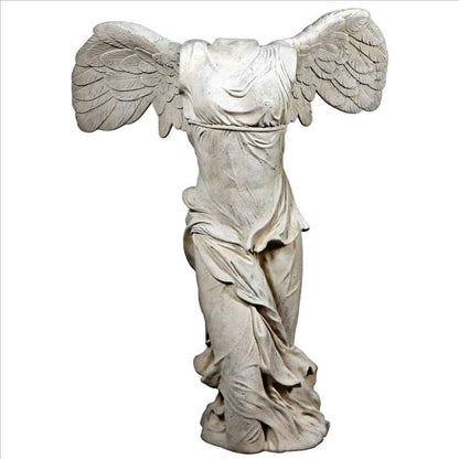 ALDO Décor>Artwork>Sculptures & Statues 45″Wx34″Dx51″H / NEW / resin Nike of Samothrace Greek Winged Goddess of Victory Garden Statues By Artist Praxiteles in Louvre Paris