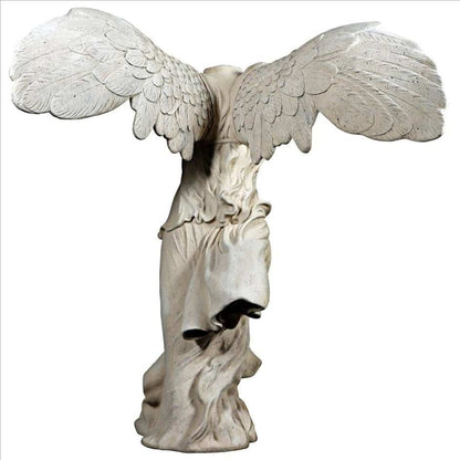 ALDO Décor>Artwork>Sculptures & Statues 45″Wx34″Dx51″H / NEW / resin Nike of Samothrace Greek Winged Goddess of Victory Garden Statues By Artist Praxiteles in Louvre Paris