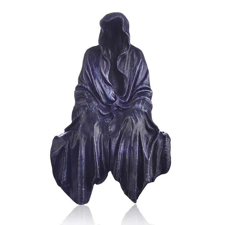 ALDO Décor>Artwork>Sculptures & Statues 5.5"Wx4"Dx11.5"H / NEW / resin Lord of Mysteries In Black Ornament Thriller Black Robe Gothic Halloween Sculpture