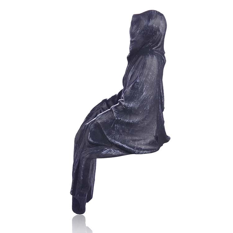 ALDO Décor>Artwork>Sculptures & Statues 5.5"Wx4"Dx11.5"H / NEW / resin Lord of Mysteries In Black Ornament Thriller Black Robe Gothic Halloween Sculpture