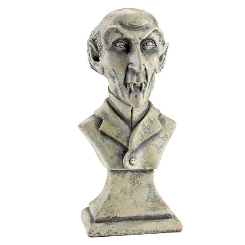 ALDO Décor>Artwork>Sculptures & Statues 5.5"Wx4"Dx11.5"H / NEW / resin Vampire Dracula Halloween  Sculptural Bust