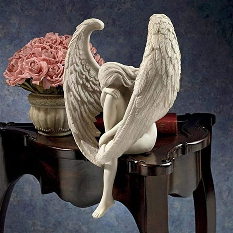 ALDO Decor > Artwork > Sculptures & Statues 6" H Inches / New / resin Redemption Angel Statue
