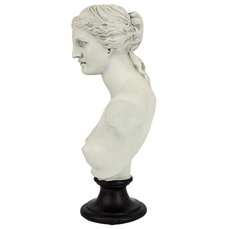 ALDO Décor>Artwork>Sculptures & Statues 7.5"Wx4"Dx12"H / NEW / resin Roman  Venus de Milo Goddess of Love Statue Sculptural Bust By artist Alexandros of Antioch