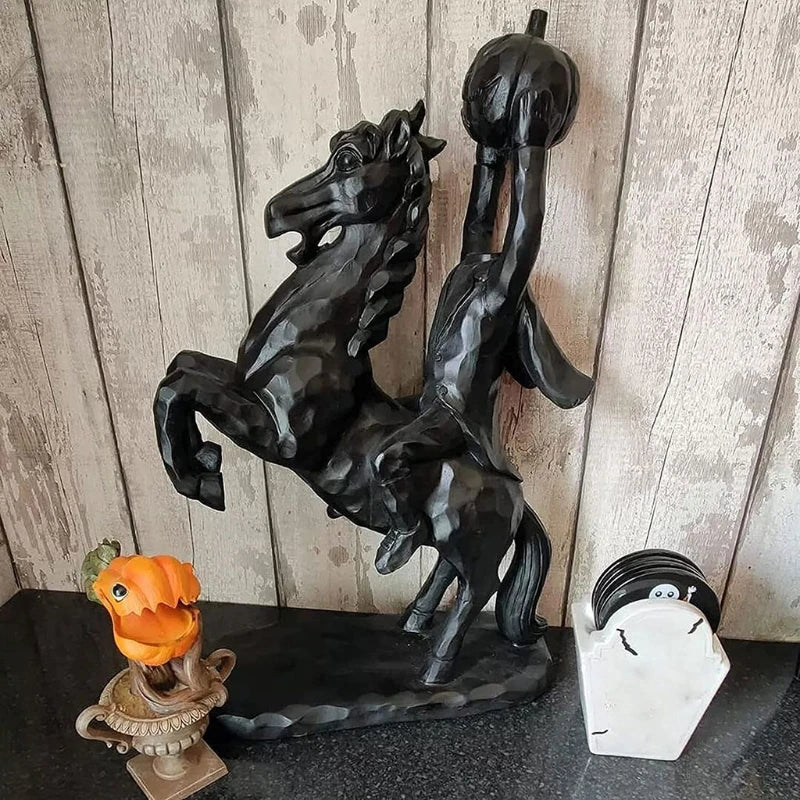 ALDO Décor>Artwork>Sculptures & Statues 8.25×4.74×3.56inch / NEW / resin Headless Horseman Halloween  Statue