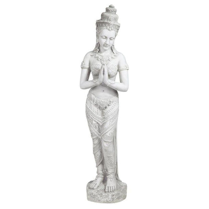 ALDO Décor>Artwork>Sculptures & Statues 8.5"Wx6"Dx35"H / NEW / resin Thai Teppanom Beautiful Being  Medium  Asian  Buddhist Zen Garden Statue