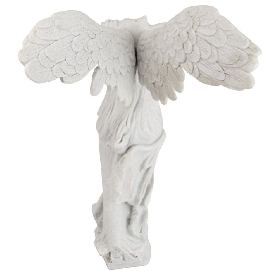ALDO Décor>Artwork>Sculptures & Statues 8"Wx6"Dx11"H / NEW / marble Nike Greek Winged Goddess of Victory Desktop Marble Statues By Artist Praxiteles in Louvre, Paris