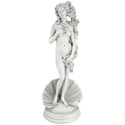 ALDO Décor>Artwork>Sculptures & Statues 9.5"Wx8.5"Dx25"H / NEW / resin Birth of Venus Mythological Goddess of love Garden Poolside Statue By Artist Sandro Botticelli