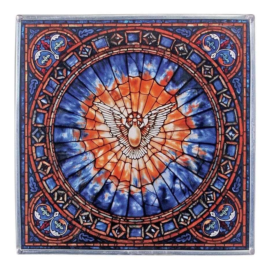 ALDO Decor > Artwork > Sculptures & Statues Art Glass Tiffany's Style  The Holy Spirit Stained Glass