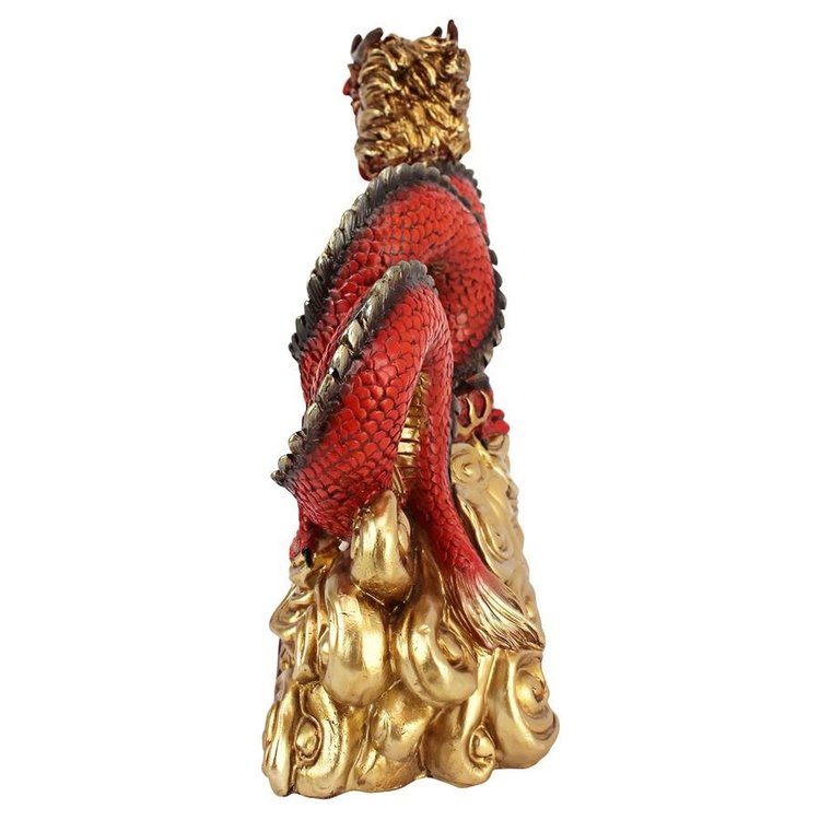 ALDO Décor>Artwork>Sculptures & Statues Asian Dragon Welcome Home Zen Garden Statue