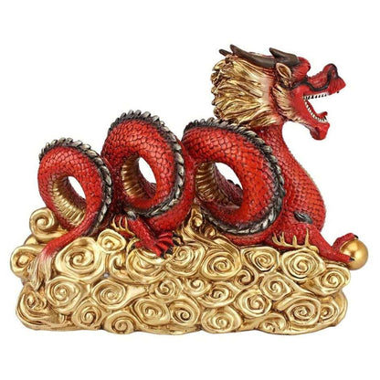 ALDO Décor>Artwork>Sculptures & Statues Asian Dragon Welcome Home Zen Garden Statue