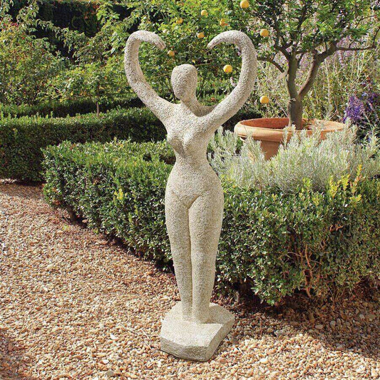 ALDO Decor > Artwork > Sculptures & Statues Bird Lady Earth Goddess Contemporary Garden Statue